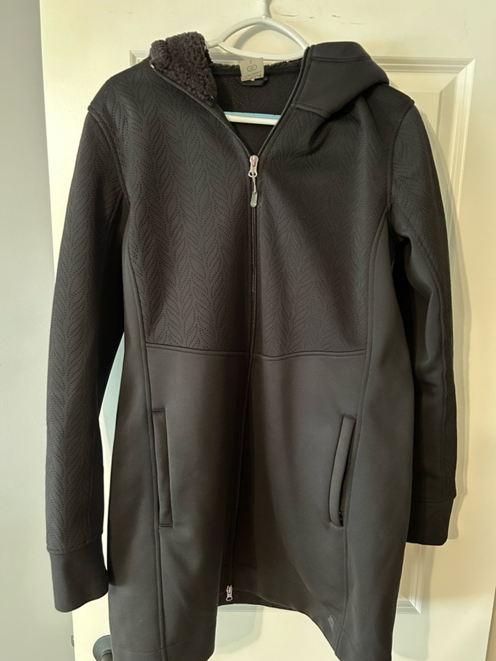 CALIA by Carrie Underwood Black Fleece Hooded Jacket